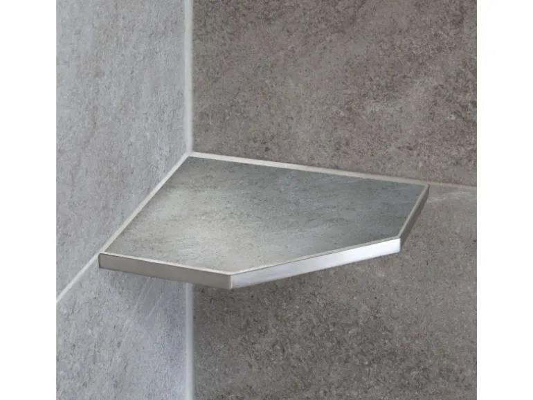 Dalsys Duschablage Befliesbar 200mm x 200mm Edelstahl Silber