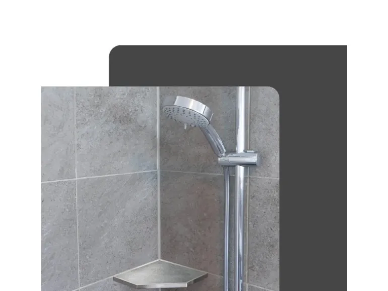 Dalsys Duschablage Befliesbar 200mm x 200mm Edelstahl Silber