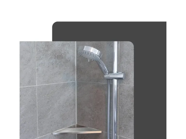 Dalsys Duschablage Befliesbar 310mm x 130mm Edelstahl Silber