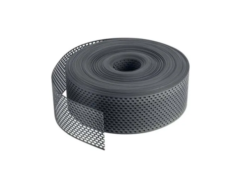 Daprona Lüftungsband Traufgitter 60m x 80mm PVC Gerollt Schwarz