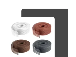 Daprona Lüftungsband Traufgitter 60m x 80mm PVC Gerollt Schwarz