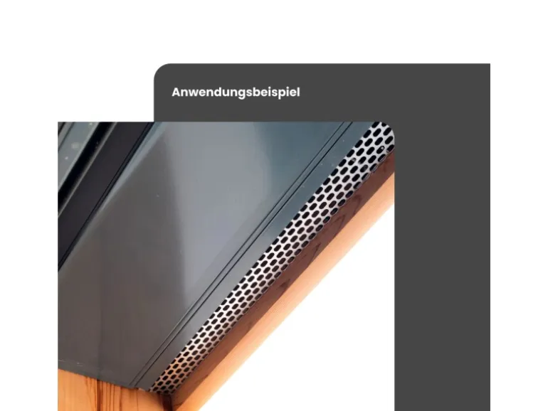 Daprona Lüftungswinkel Alu 20x 2m x 30mm x 90mm Silber Fassaden Lüftungswinkel