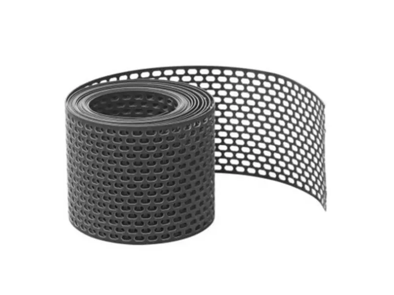 Daprona Vogelschutzgitter Lüftungsband PVC 5m x 100mm Schwarz Belüftung