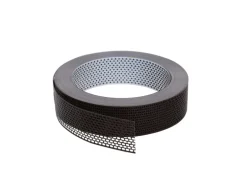 Daprona Vogelschutzgitter Lüftungsband 60m x 80mm Aluminium Braun