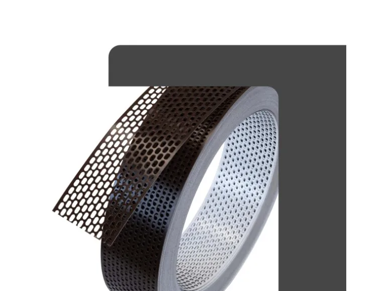Daprona Vogelschutzgitter Lüftungsband 60m x 80mm Aluminium Braun