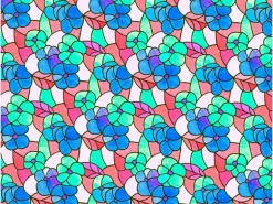 d-c-fix Klebefolie Lisboa Spring Rot-Blau-Transparent 45 cm x 150 cm