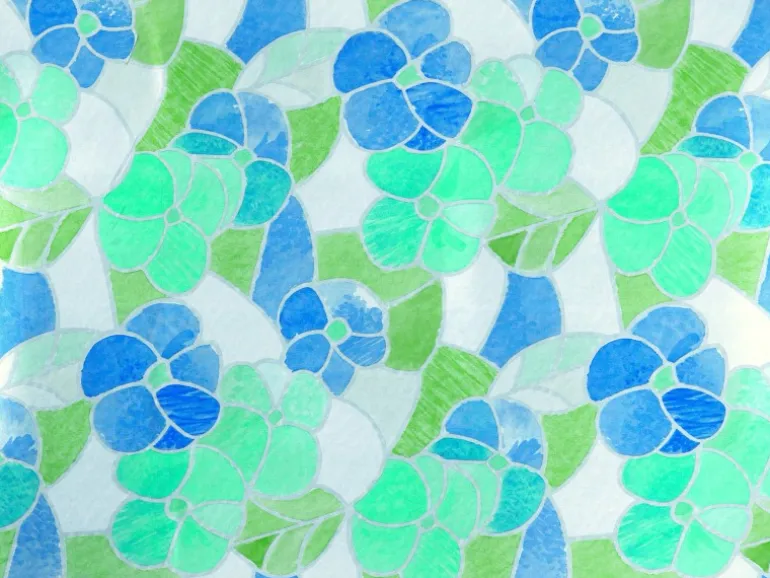 d-c-fix Klebefolie Transparent Lisboa Blau 200 cm x 45 cm