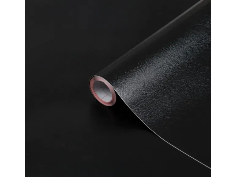 d-c-fix Selbstklebefolie Leder Uni Schwarz geprägt 45cm x 2m