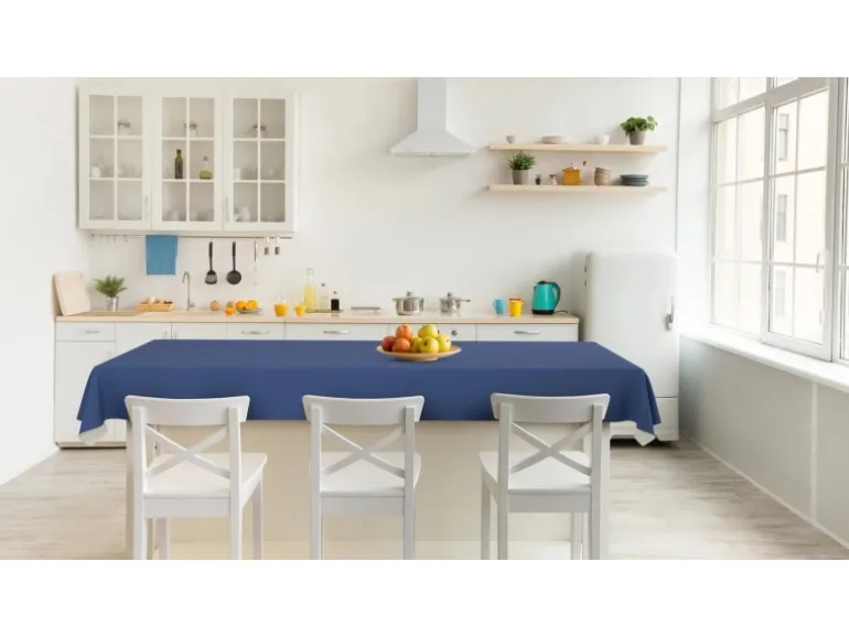 d-c-fix Tischdecke Tiefes Blau 150 cm x 220 cm