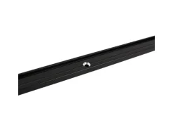 Deco-Raum Gardinenschiene nach Maß 1-Lauf Deckenmontage Minimal Schwarz 370cm