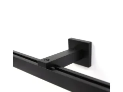 Deco-Raum Gardinenschiene nach Maß 1-Lauf Cube Schwarz 300cm
