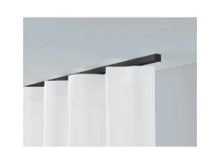 Deco-Raum Gardinenschiene nach Maß 1-Lauf Square Schwarz 160cm