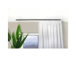 Deco-Raum Gardinenschiene nach Maß 1-Lauf Square Schwarz 60cm