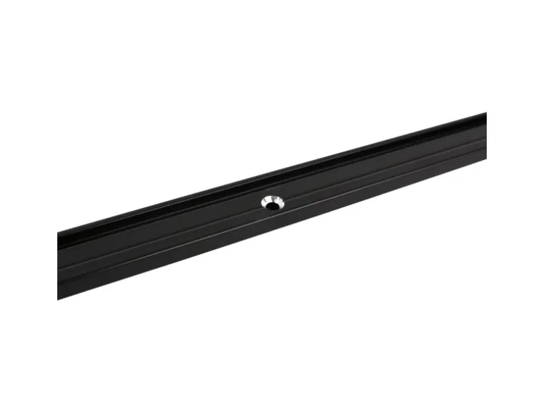 Deco-Raum Gardinenschiene nach Maß 1-Lauf Deckenmontage Minimal Schwarz 160cm