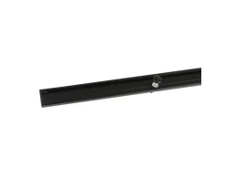 Deco-Raum Gardinenschiene nach Maß 1-Lauf Deckenmontage Minimal Schwarz 160cm