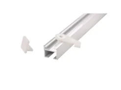 Deco-Raum Gardinenschiene nach Maß 1-Lauf Square Weiß 480cm