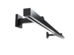Deco-Raum Gardinenschiene nach Maß 1-Lauf Cube Schwarz 100cm