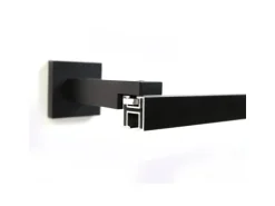 Deco-Raum Gardinenschiene nach Maß 1-Lauf Cube Schwarz 100cm