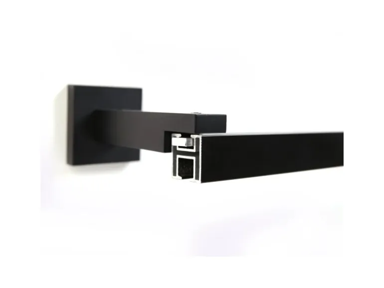 Deco-Raum Gardinenschiene nach Maß 1-Lauf Cube Schwarz 130cm