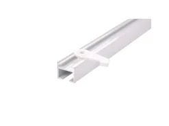 Deco-Raum Gardinenschiene nach Maß 1-Lauf Square Weiß 220cm