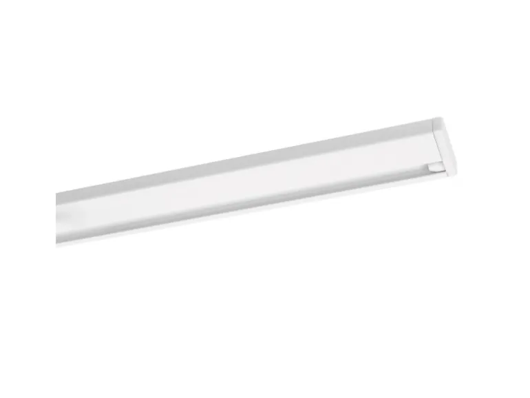 Deco-Raum Gardinenschiene nach Maß 1-Lauf Deckenmontage Minimal Weiß 300cm