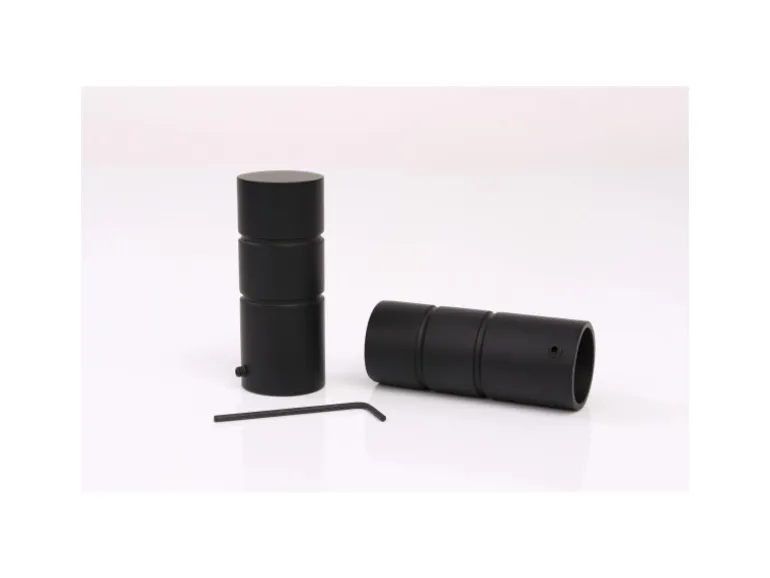 Deco-Raum Gardinenstange nach Maß 1-Lauf Zylinder Ø 25mm Schwarz 440cm