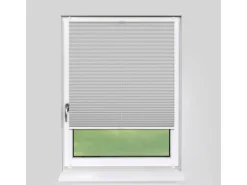 Deco-Raum Plissee Basic ohne Bohren 60x150cm Silber Blickdicht Klemmfix