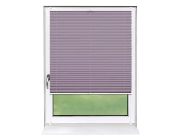 Deco-Raum Plissee Basic ohne Bohren 110x150cm Flieder Blickdicht Klemmfix