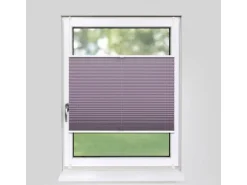 Deco-Raum Plissee Basic ohne Bohren 110x150cm Flieder Blickdicht Klemmfix