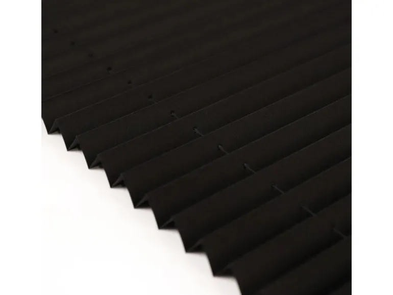 Deco-Raum Plissee Basic ohne Bohren 40x150cm Schwarz Blickdicht Klemmfix