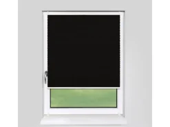 Deco-Raum Plissee Basic ohne Bohren 40x150cm Schwarz Blickdicht Klemmfix