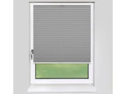 Deco-Raum Plissee Basic ohne Bohren 95x150cm Grau Blickdicht Klemmfix