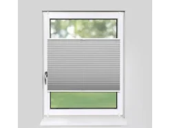 Deco-Raum Plissee Basic ohne Bohren 40x150cm Silber Blickdicht Klemmfix