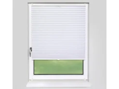 Deco-Raum Plissee Basic ohne Bohren 40x150cm Weiß Blickdicht Klemmfix