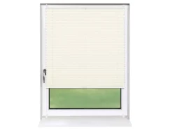 Deco-Raum Plissee Basic ohne Bohren 55x150cm Vanille Blickdicht Klemmfix