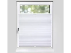 Deco-Raum Plissee Basic ohne Bohren 90x150cm Weiß Blickdicht Klemmfix