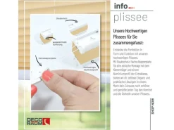 Deco-Raum Plissee Basic ohne Bohren 55x150cm Beige Blickdicht Klemmfix