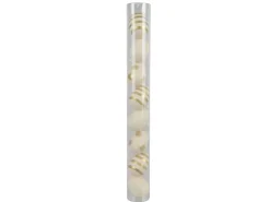 Deko-Eier 8er Set Polystyrol Ø 3,5 cm x 5 cm Weiß Gold