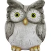 Dekofigur Eule Grau-Braun 10 cm x 7 cm x 3 cm