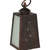 Deko-Laterne Flamme mit LED 3-fach Sortiert 10 cm x 10 cm x 19,5 cm Schwarz