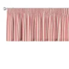 Dekoria Kurzgardine mit Kräuselband aus Stoffkollektion Quadro in Rot-Ecru in 130 x 40 cm