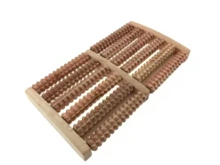 Dewello Hochwertiger Fussroller Fussmassage Stressreduzierung Entspannung Holz 2 X 6 Rollen Über 1000 Massagenoppen