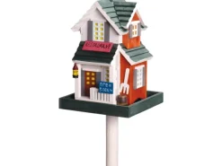 Dobar Buntes Western-Vogelhaus Restaurant 18 cm x 18 cm x 23 cm Kiefer