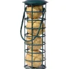 Dobar Futterspender mit 4 Meisenknödeln für Wildvögel 7 cm x 7 cm x 20 cm Grün