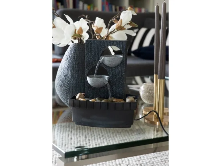 Dobar Indoor-Brunnen 2 Becken 26 cm x 20,5 cm x 16,5 cm