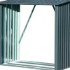 Dobar Kaminholzregal Madera Metall Grau 163 cm x 83 cm x 154 cm