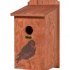 Dobar Nistkasten mit Siebdruckmotiv Star Ø 45 mm 19 x 20 x 38 cm Kiefer FSC®