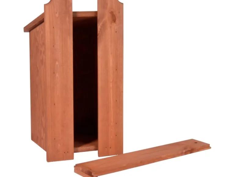 Dobar Nistkasten mit Siebdruckmotiv Star Ø 45 mm 19 x 20 x 38 cm Kiefer FSC®