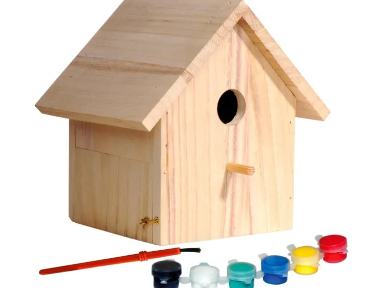 Dobar Nistkasten zum Bemalen 17,5 cm x 15,5 cm x 20,5 cm