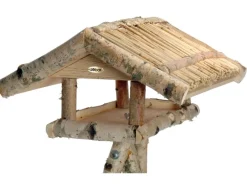 dobar Vogelfutterhaus Birke 48 x 46 x 122 cm FSC®